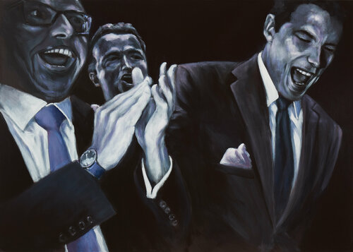 Money - Money - Money I by Prof. Gerhard Silber, Painting for Sale on Select