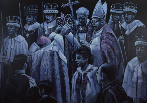 Crowning by Prof. Gerhard Silber, Painting for Sale on Select