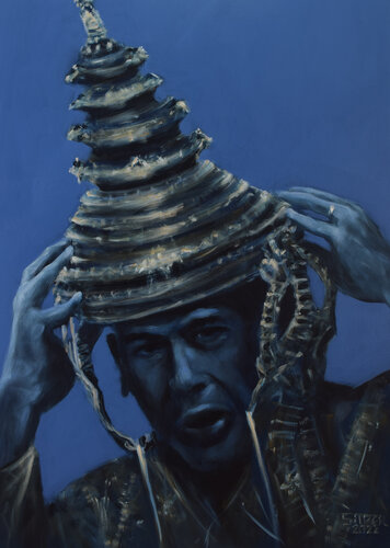 Self-Crowning 4 by Prof. Gerhard Silber, Painting for Sale on Select