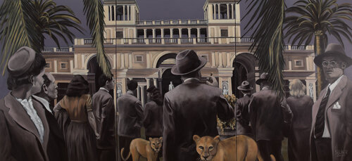 Jungle House by Prof. Gerhard Silber, Painting for Sale on Select