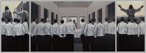 Der Verrat II by Prof. Gerhard Silber, Painting for Sale on Select