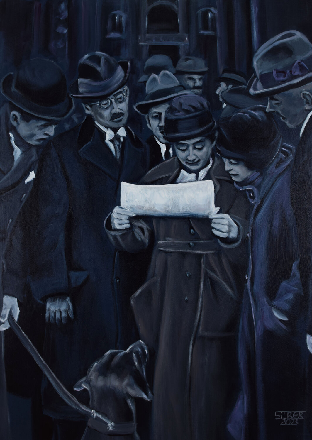 The Message III Prof. Gerhard Silber Original painting for sale