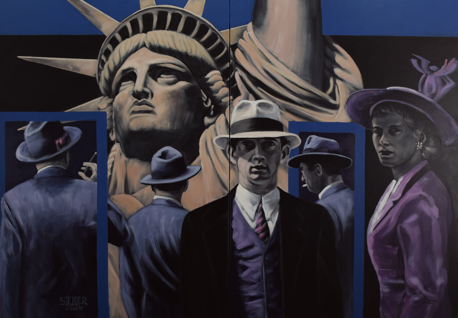 Libertas Prof. Gerhard Silber Original painting for sale
