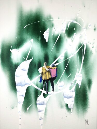 Hold me by Anja Spagl, Painting for Sale on Select