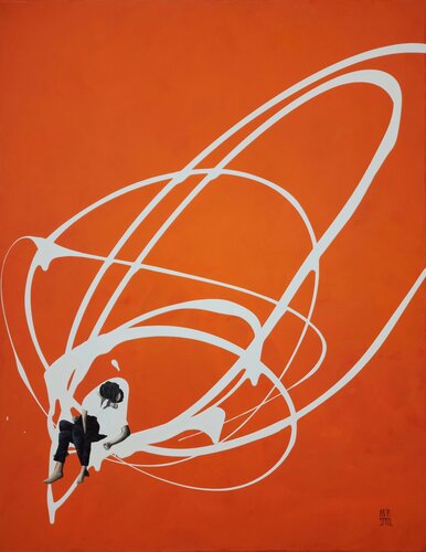 Entangled III by Anja Spagl, Painting for Sale on Select
