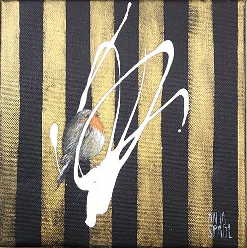 Golden Times by Anja Spagl, Painting for Sale on Select