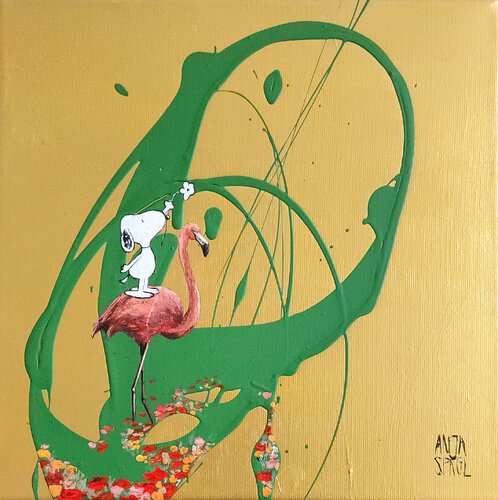 A Flower for You by Anja Spagl, Painting for Sale on Select
