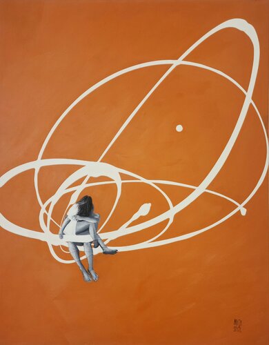 Entangled IV by Anja Spagl, Painting for Sale on Select