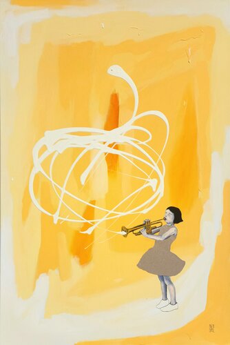 Verspielt by Anja Spagl, Painting for Sale on Select