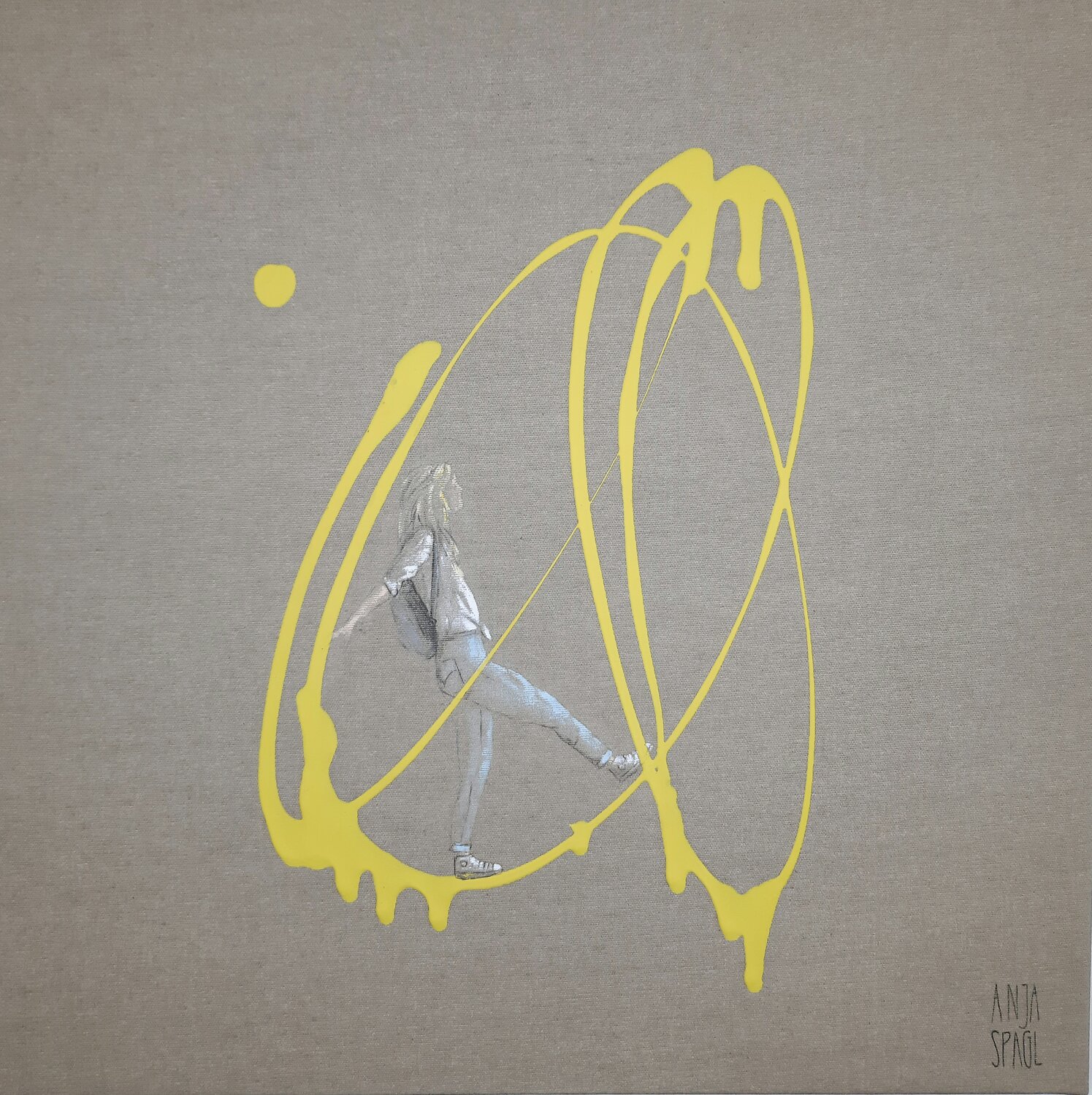 Walking on Sunshine II Anja Spagl Original painting for sale
