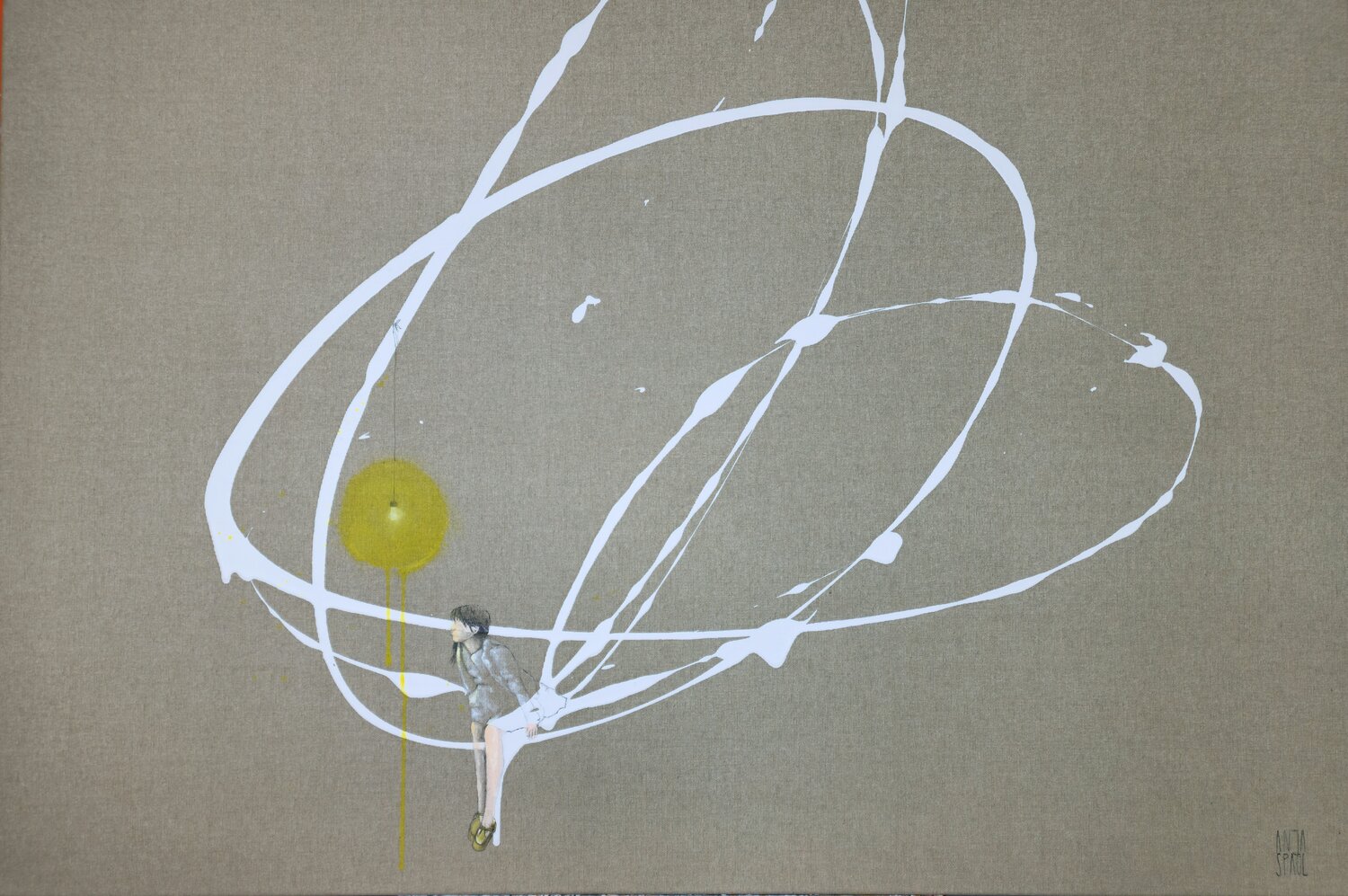 You are the Light Anja Spagl Original painting for sale