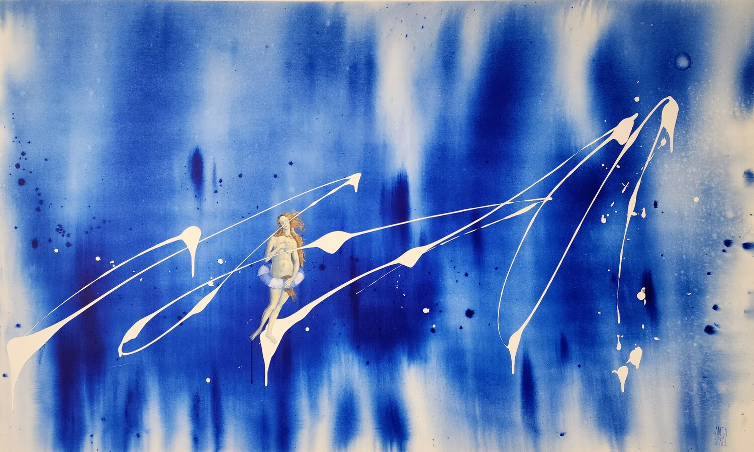 Out of the Blue Anja Spagl Original painting for sale