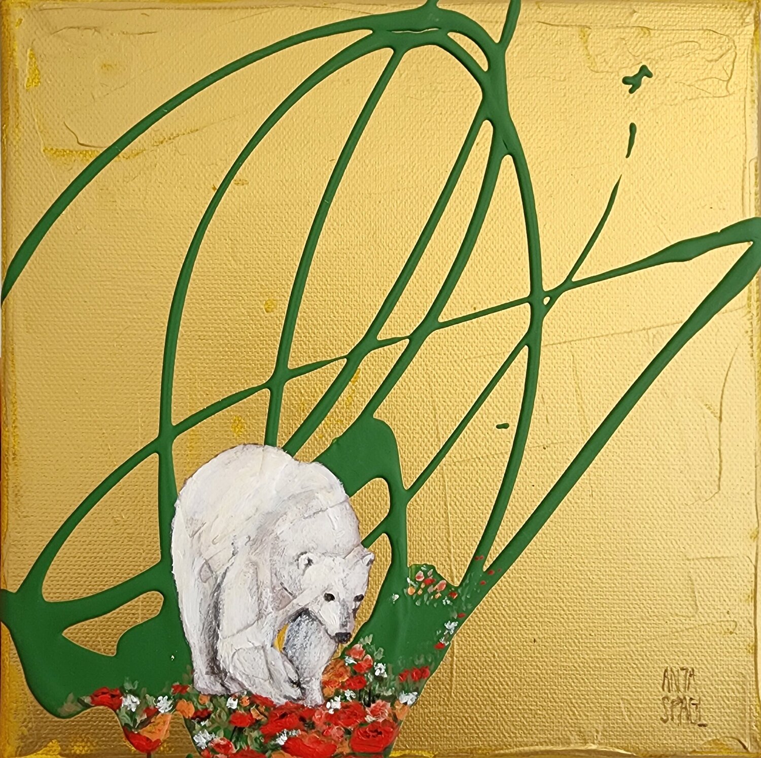 The secret Garden within VI Anja Spagl Original painting for sale