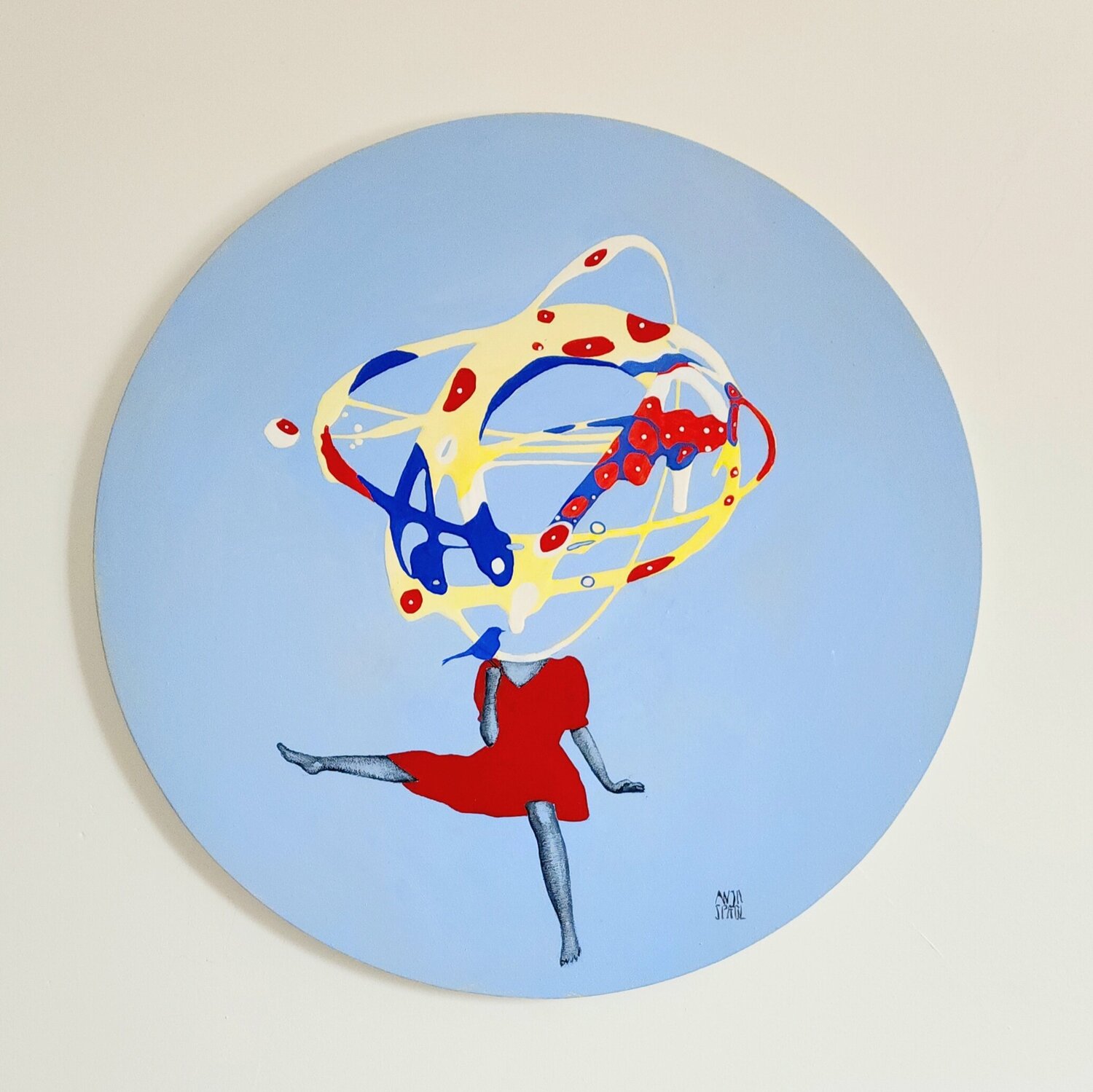 Chaos into Beauty Anja Spagl Original painting for sale