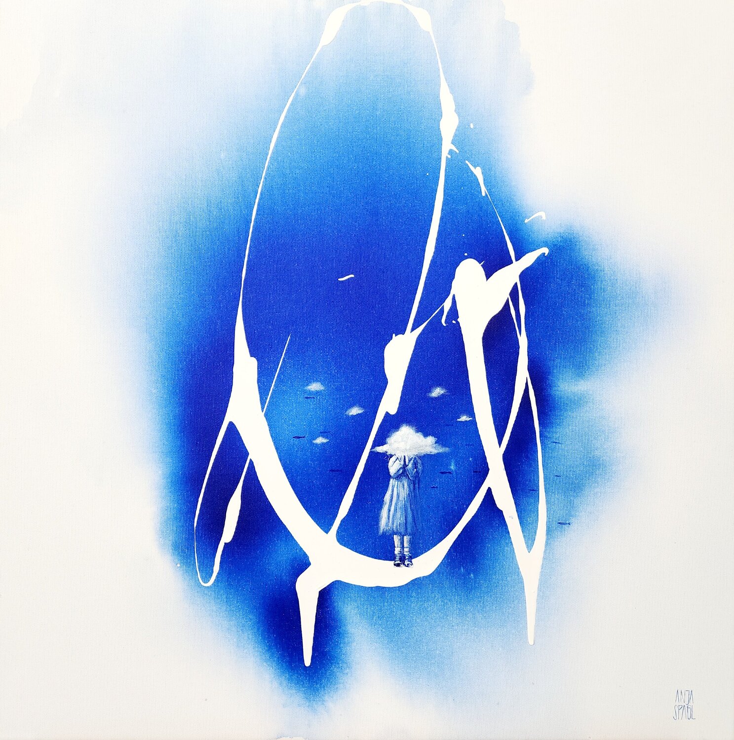 The human mind is like an ocean II Anja Spagl Original painting for sale