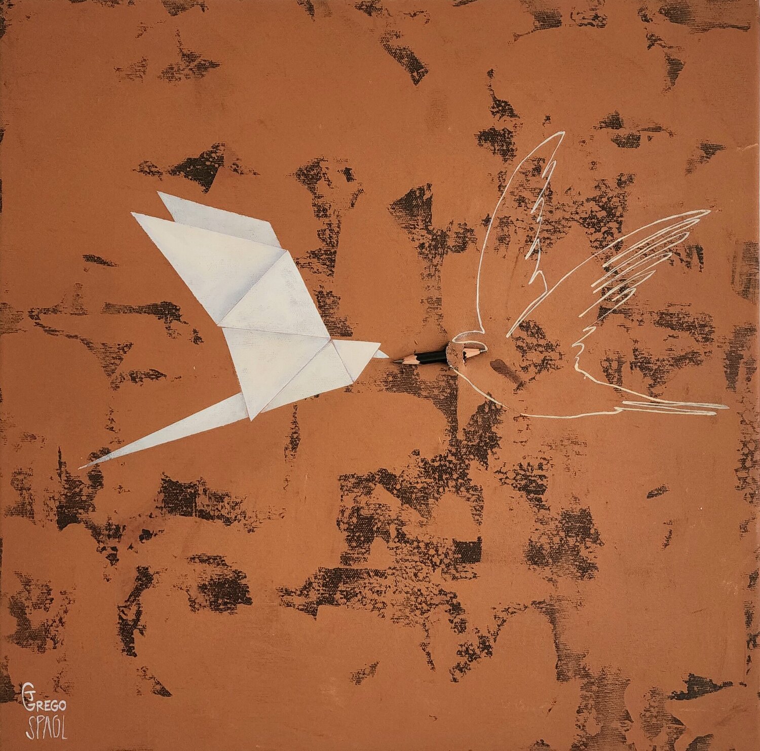 Reflecting Imagination Anja Spagl Original painting for sale