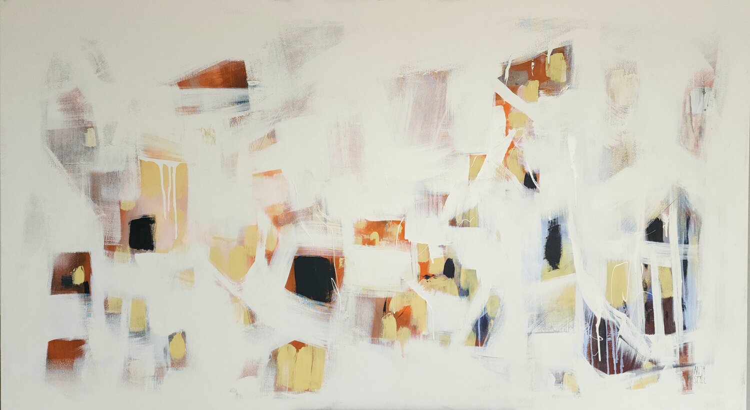 Wabi-Sabi III Anja Spagl Original painting for sale