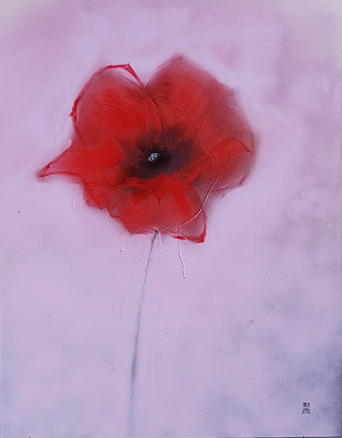 Coquelicot Anja Spagl Original painting for sale