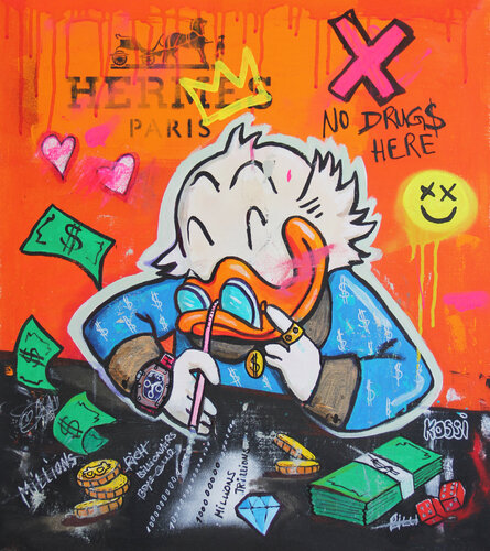 Scrooge Numbers by Kristin Kossi, Painting for Sale on Select
