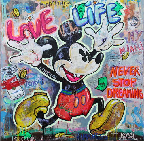 Love Life Mickey by Kristin Kossi, Painting for Sale on Select