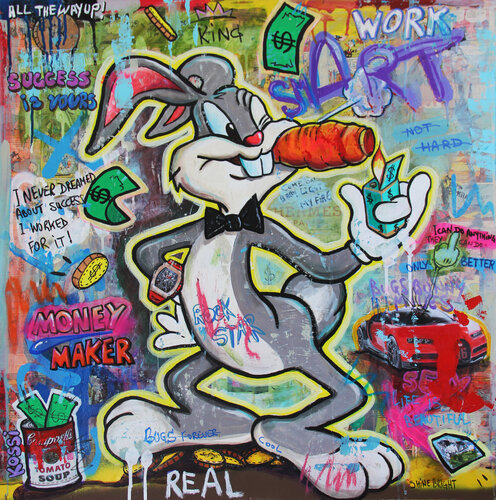 Bugs Bunny Smart by Kristin Kossi, Painting for Sale on Select