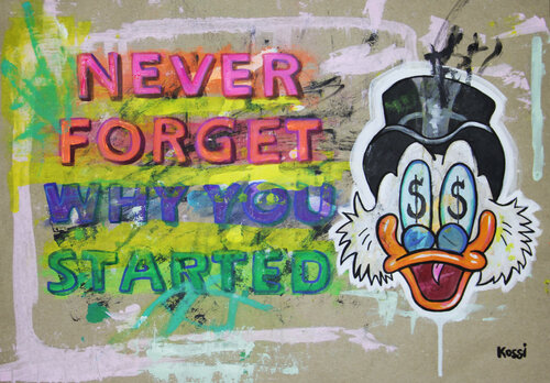 Never forget why you started by Kristin Kossi, Painting for Sale on Select