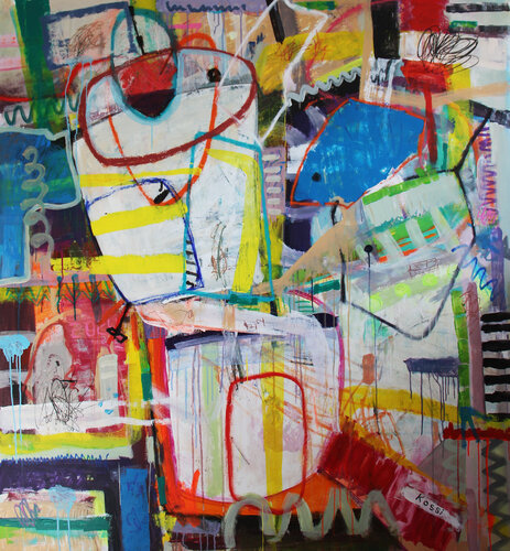 Dynamic Flow by Kristin Kossi, Painting for Sale on Select