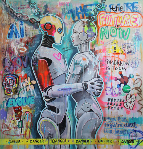 Beyond the Algorithm by Kristin Kossi, Painting for Sale on Select