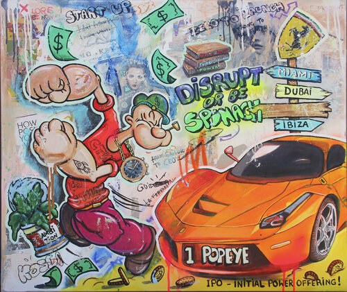 Disrupt or be spinach! by Kristin Kossi, Painting for Sale on Select