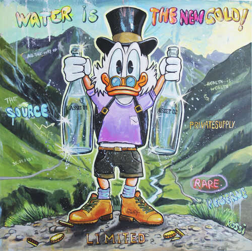 Water is the new gold by Kristin Kossi, Painting for Sale on Select