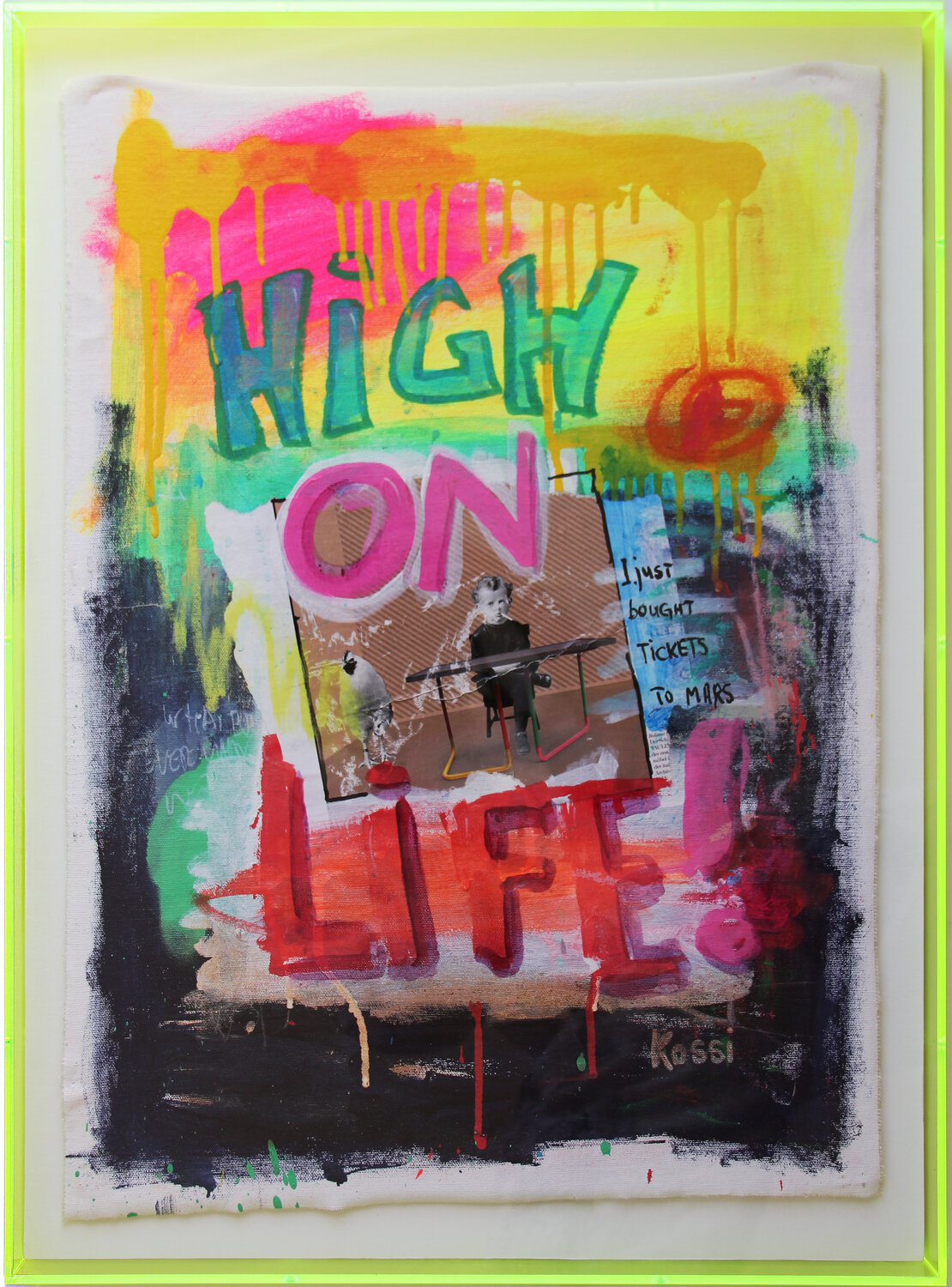 High on life Kristin Kossi Original painting for sale