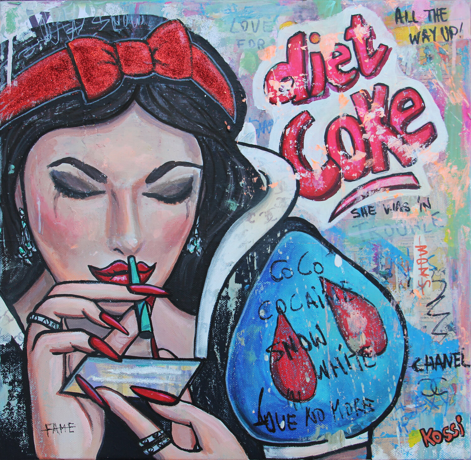 Snow White Diet Kristin Kossi Original painting for sale