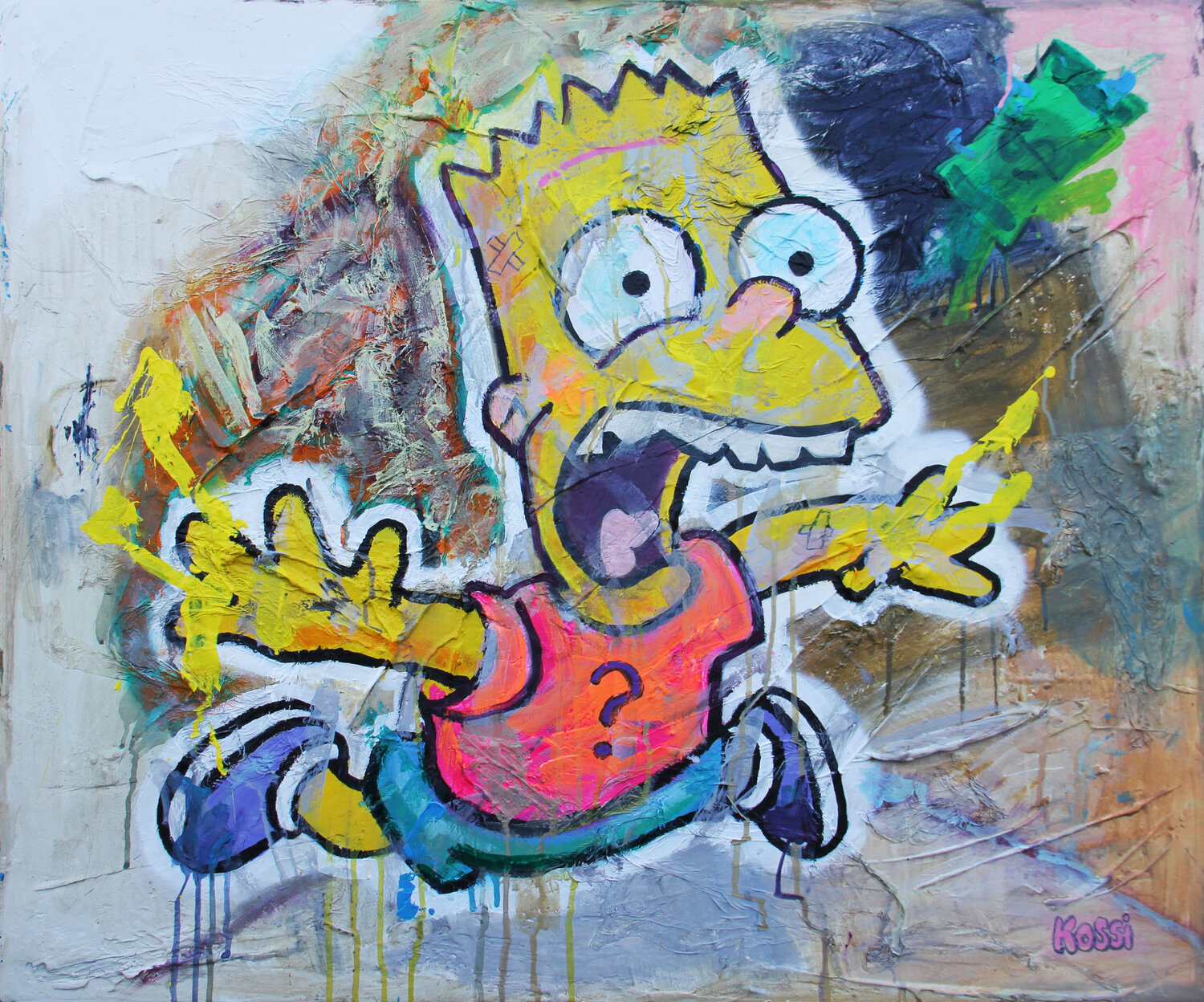 No Hush Kristin Kossi Original painting for sale