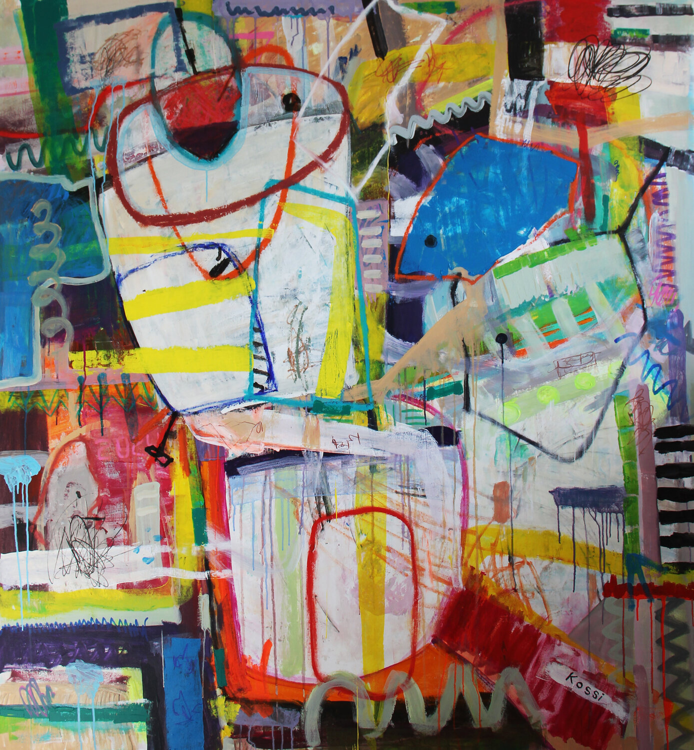 Dynamic Flow Kristin Kossi Original painting for sale