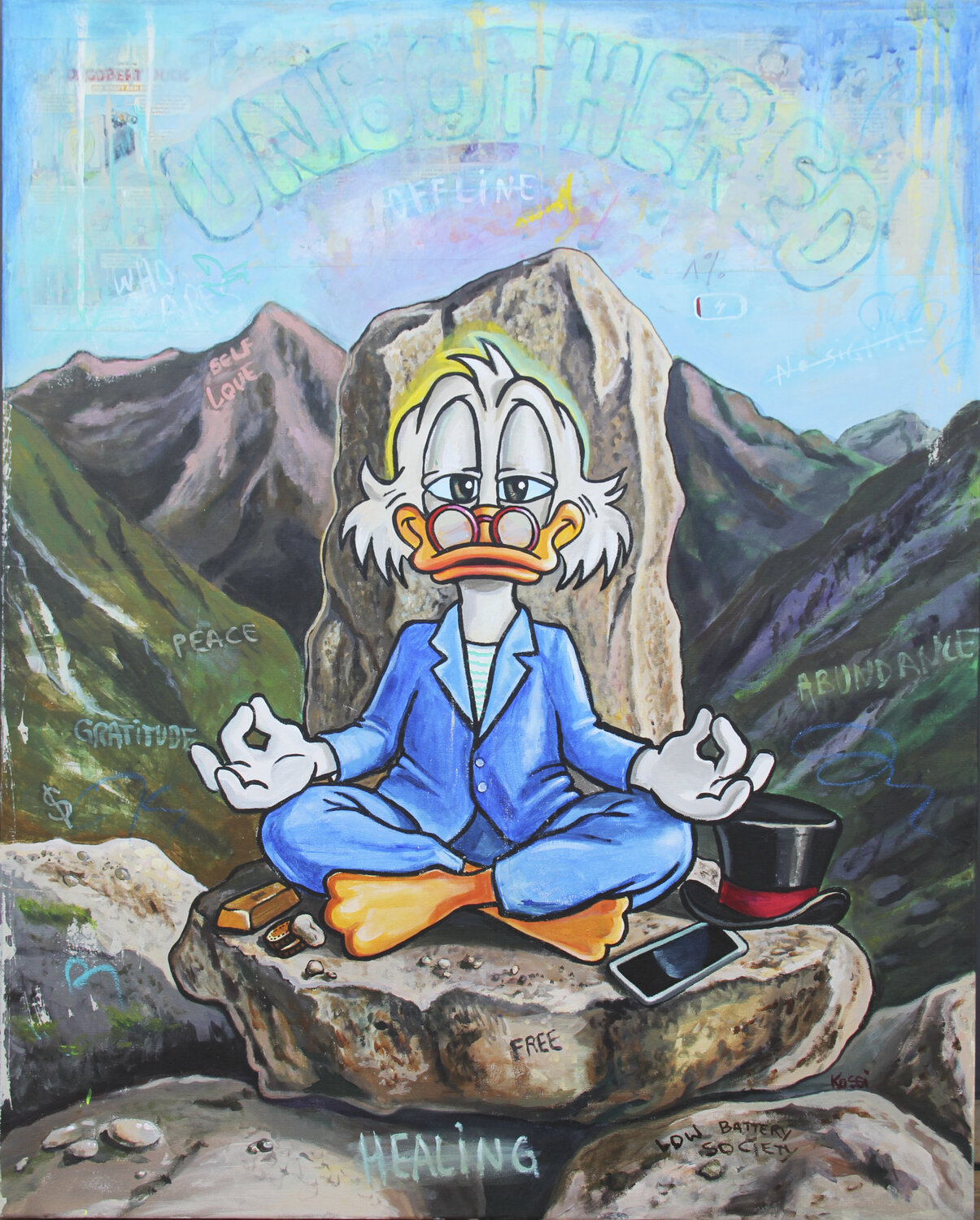 Unbothered Kristin Kossi Original painting for sale