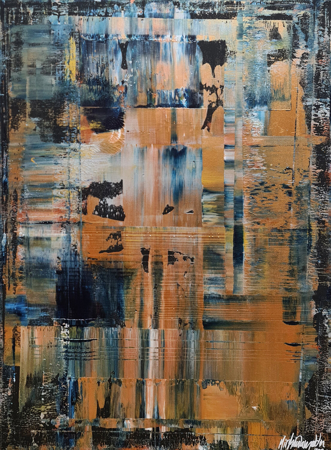 Abstract N°2599 Parscha Mirghawameddin Original painting for sale