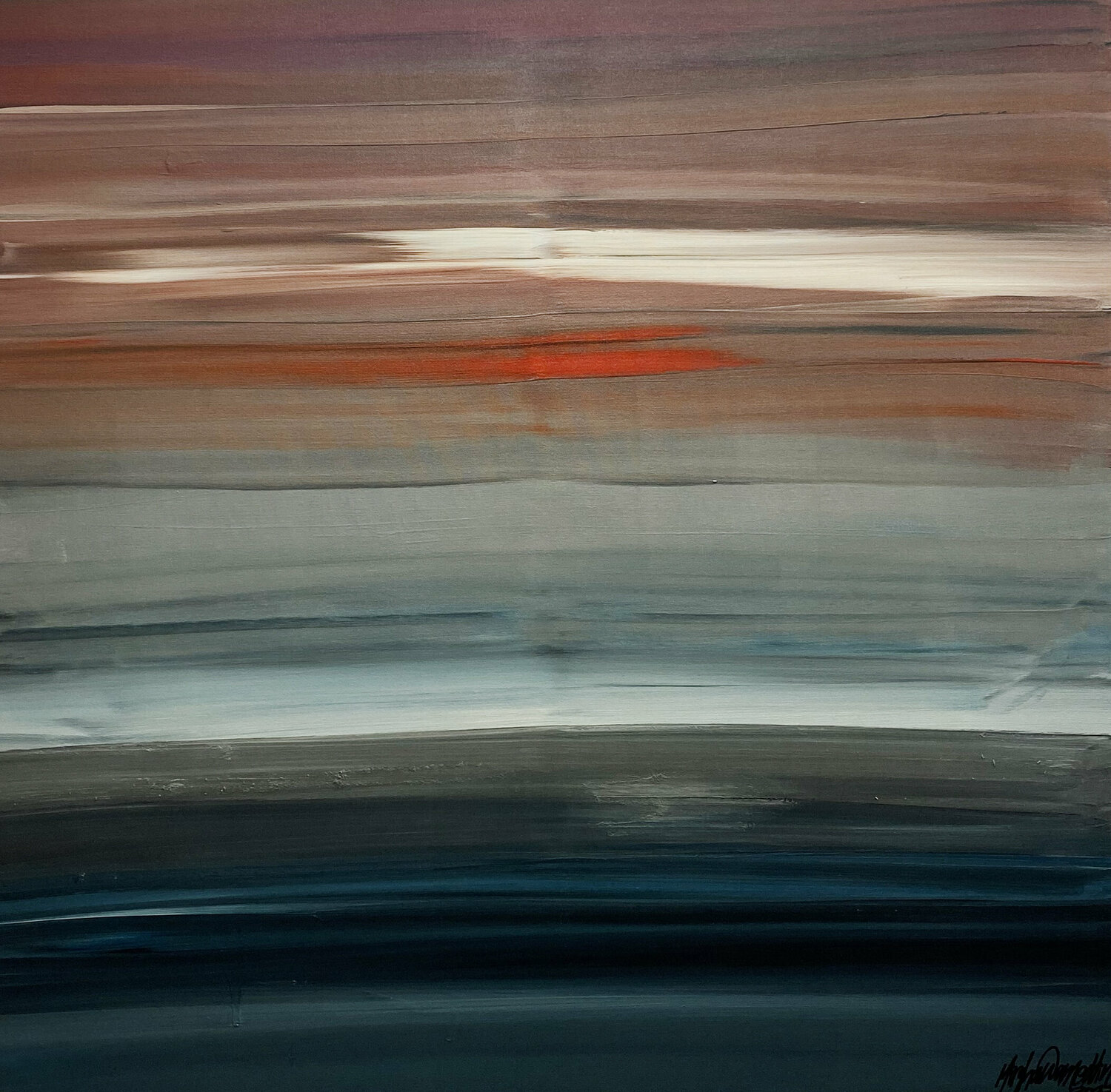 Landscape N°51 Parscha Mirghawameddin Original painting for sale