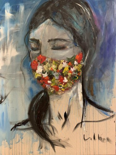 Narrativa humana III by Esther Tenedor, Painting for Sale on Select