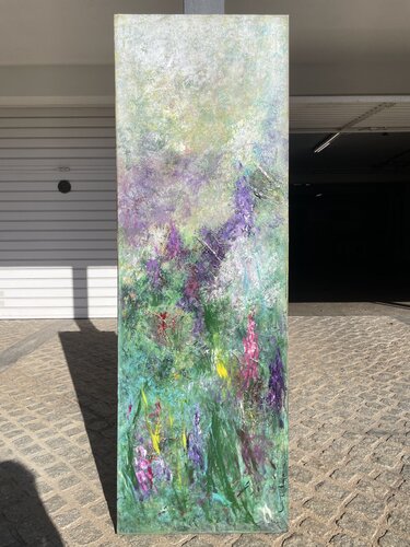 Tierra de Amapolas II by Esther Tenedor, Painting for Sale on Select