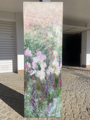 Tierra de Amapolas III by Esther Tenedor, Painting for Sale on Select