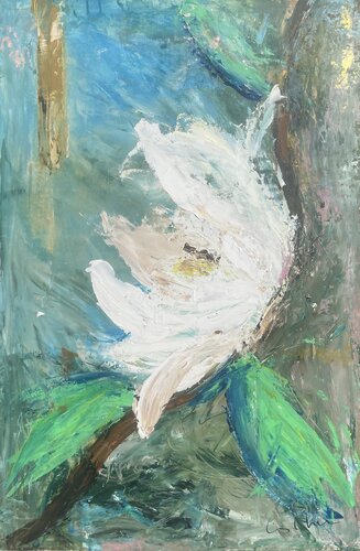 Pintar la Fragáncia by Esther Tenedor, Painting for Sale on Select