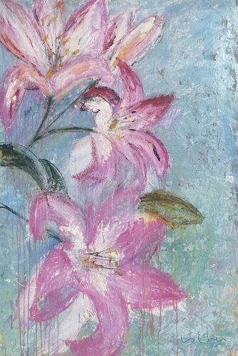 Lengua de colibrí by Esther Tenedor, Painting for Sale on Select