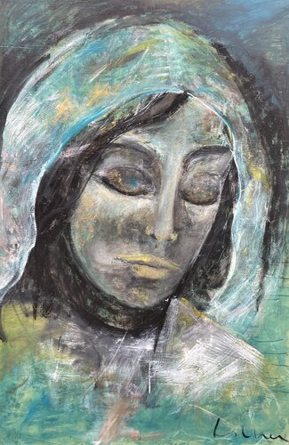Serena Reflexión by Esther Tenedor, Painting for Sale on Select