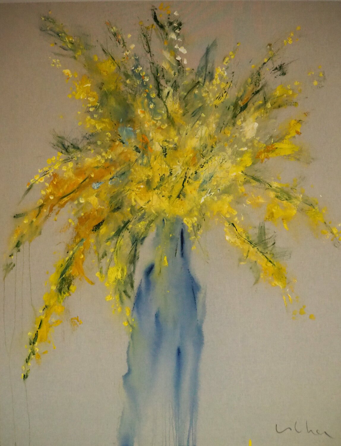 Serie rams de la Nicolai,mimosa II Esther Tenedor Original painting for sale