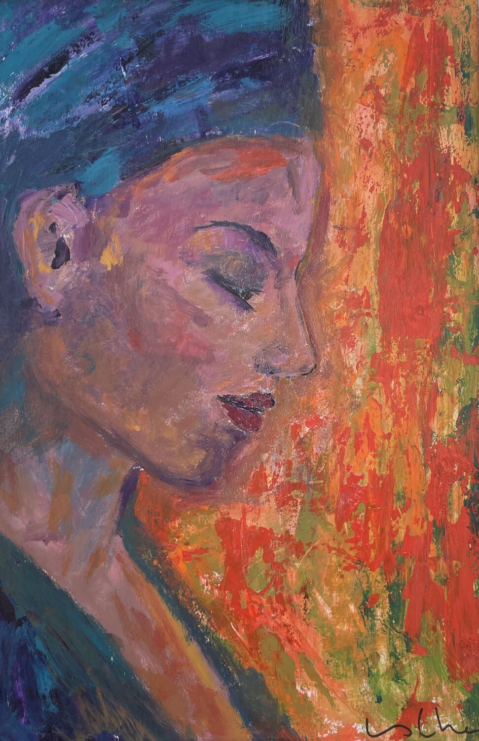 Marrueco Esther Tenedor Original painting for sale