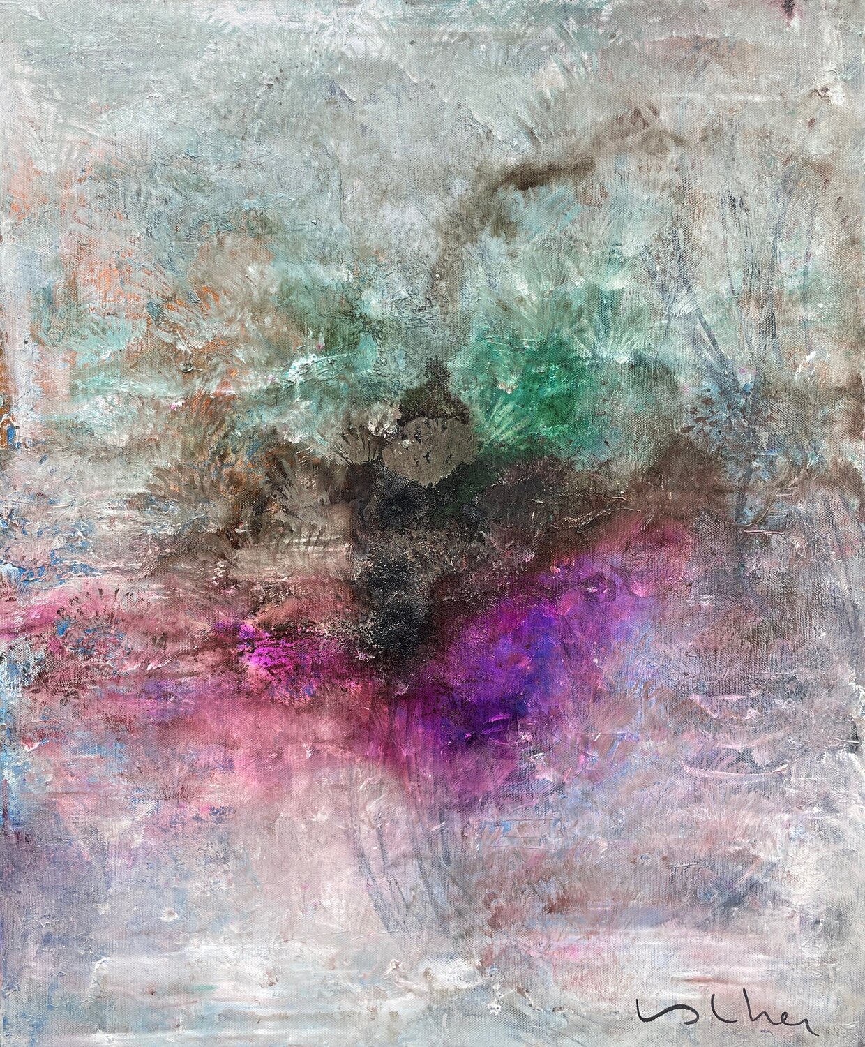 Tormenta Galáctica Esther Tenedor Original painting for sale