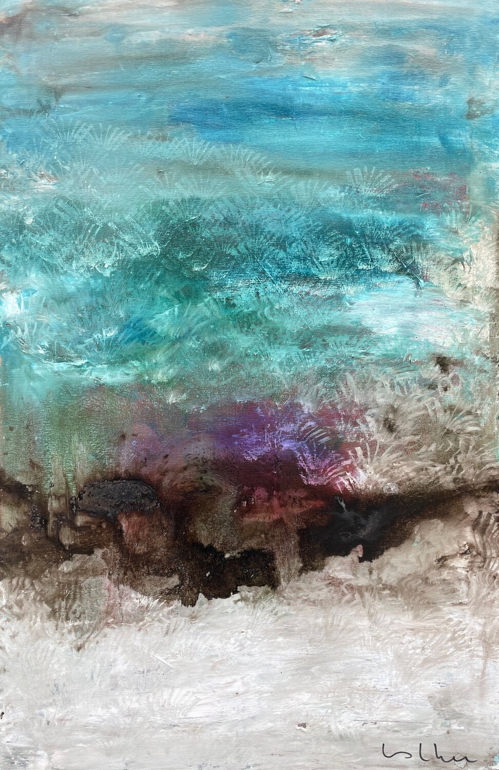 Punto de encuentro Esther Tenedor Original painting for sale