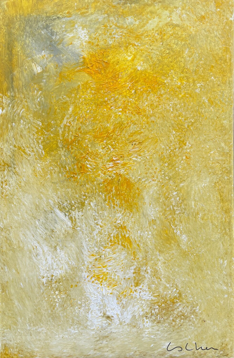 Tempesta solar Esther Tenedor Original painting for sale