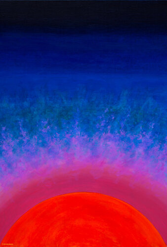 Schumann resonance landscape by Eric Winzenried, Painting for Sale on Select