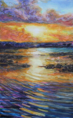 Composition colorée CCT 697 by Eric Winzenried, Painting for Sale on Select